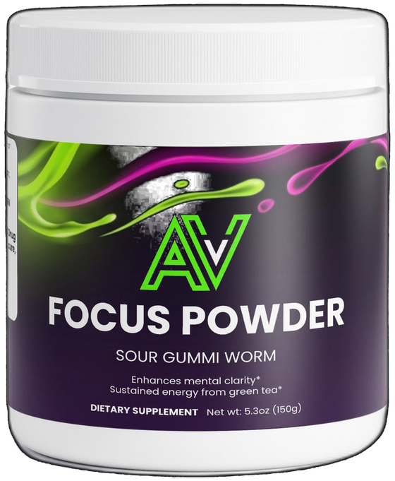 Focus Powder Sour Gummi Worm tub